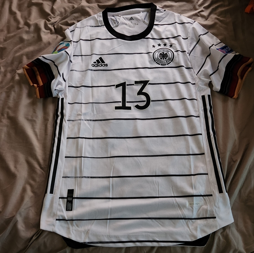 2020-21 Germany Euro Home Jersey Player Version Size Large {Slim Fit} Müller